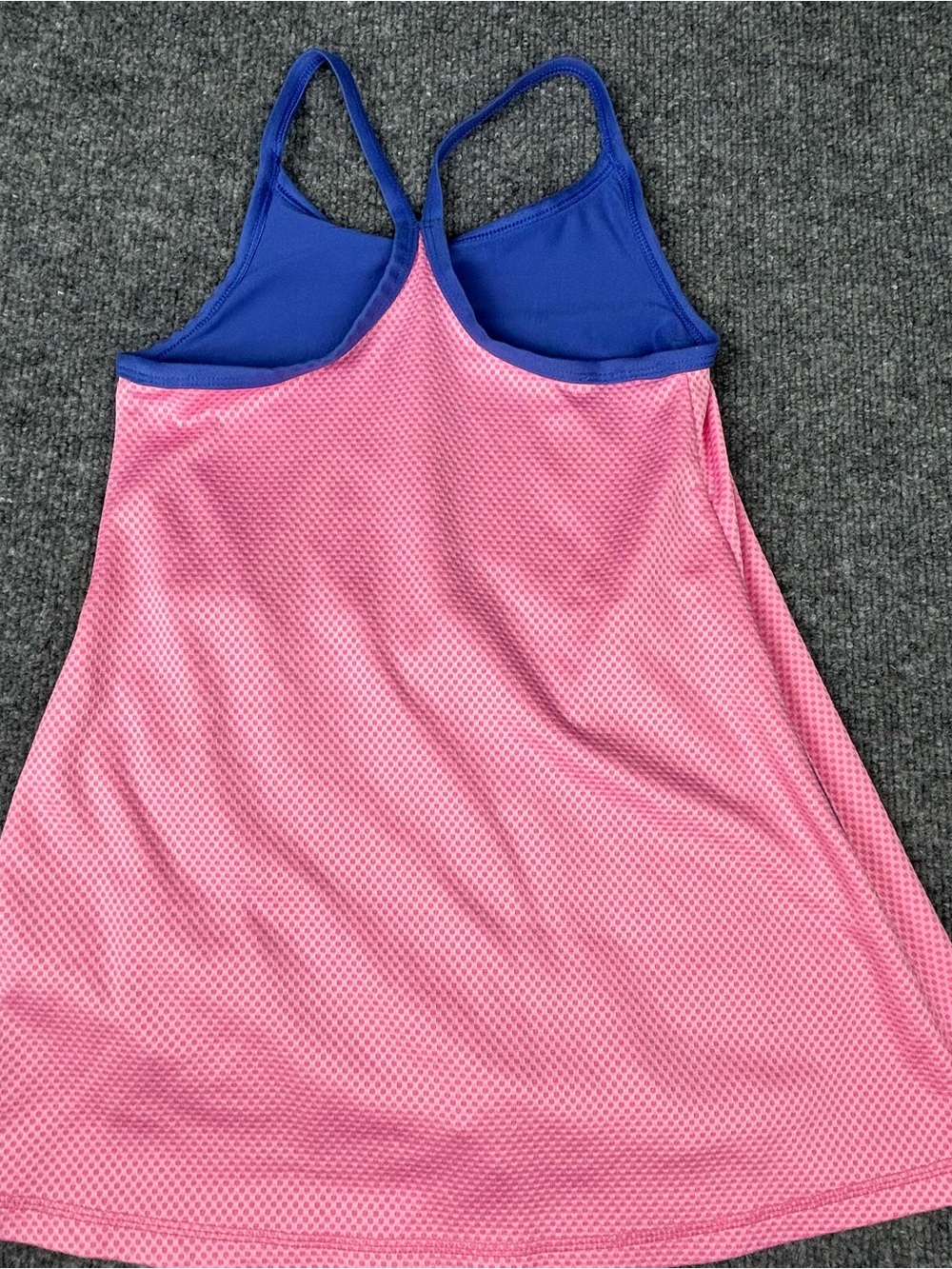 Hanna Andersson Girls 6/7 Racerback Athletic Mesh Dress w Built in Skort Bright - Picture 8 of 9